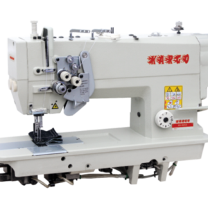Direct drive high speed double needle lockstitch sewing machine (with split needle bar) KR-845D